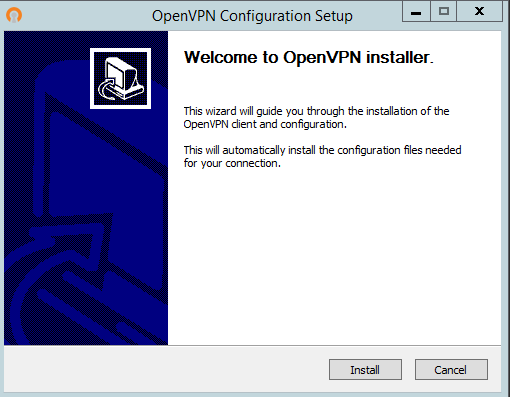 OpenVPN - Instalação 1 tela