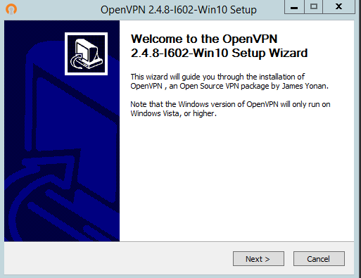 OpenVPN - Instalação tela 2