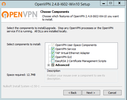 OpenVPN - Instalação tela 4