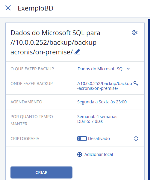 Backup bd acronis tela 2