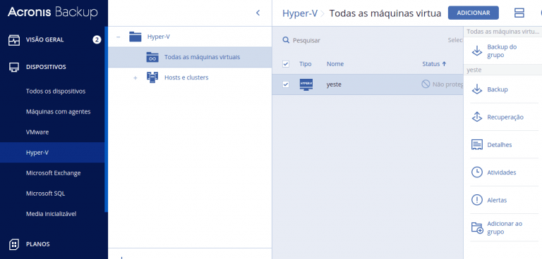 hyperv tela