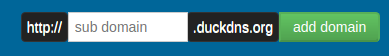 Configuração do DuckDNS